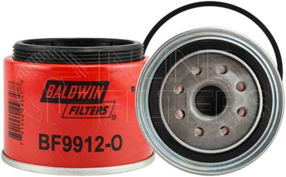 Baldwin BF9912-O. Baldwin - Spin-on Fuel Filters with Open Port for Bowl - BF9912-O.