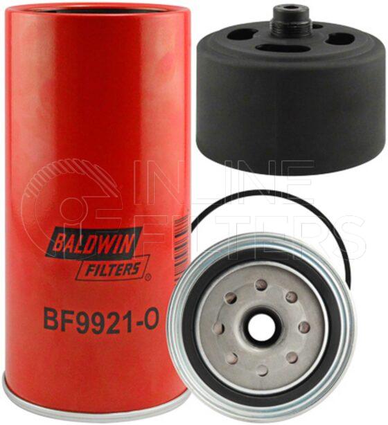 Baldwin BF9921-O. Baldwin - Spin-on Fuel Filters with Open Port for Bowl - BF9921-O.