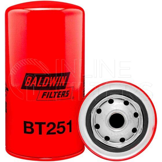 Baldwin BT251. Details: Baldwin - Spin-on Lube Filters - BT251.