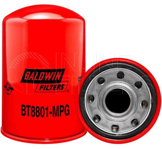 Baldwin BT8801-MPG. Details: Baldwin - Medium Pressure Hydraulic Spin-on Filters - BT8801-MPG.