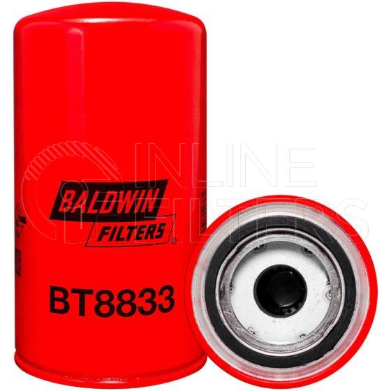 Baldwin BT8833. Details: Baldwin - Medium Pressure Hydraulic Spin-on Filters - BT8833.