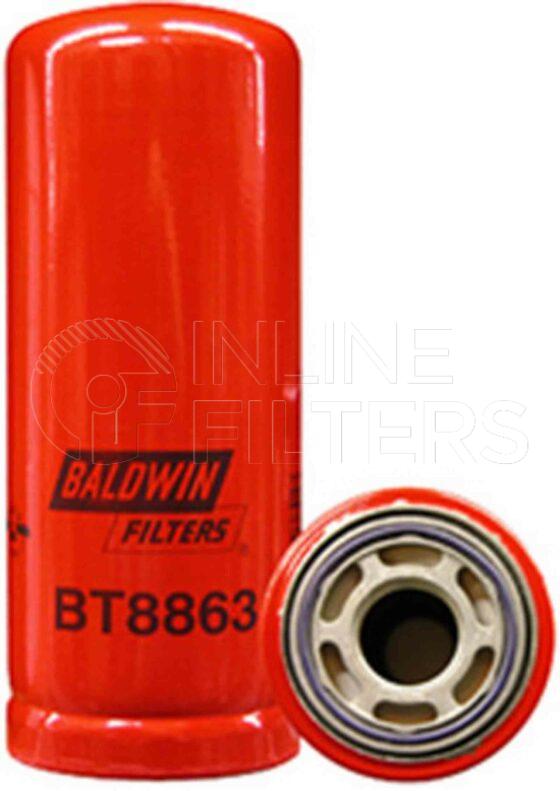 Baldwin BT8863. Baldwin - Medium Pressure Hydraulic Spin-on Filters - BT8863.