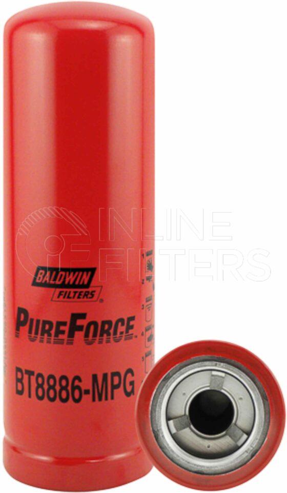 Baldwin BT8886-MPG. Baldwin - High Pressure Hydraulic Spin-on Filters - BT8886-MPG.