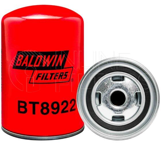 Baldwin BT8922. Details: Baldwin - Low Pressure Hydraulic Spin-on Filters - BT8922.