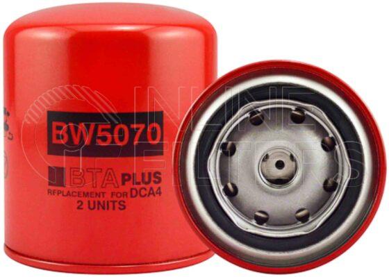 Baldwin BW5070. Baldwin - Spin-on Coolant Filters with BTA PLUS Formula - BW5070.