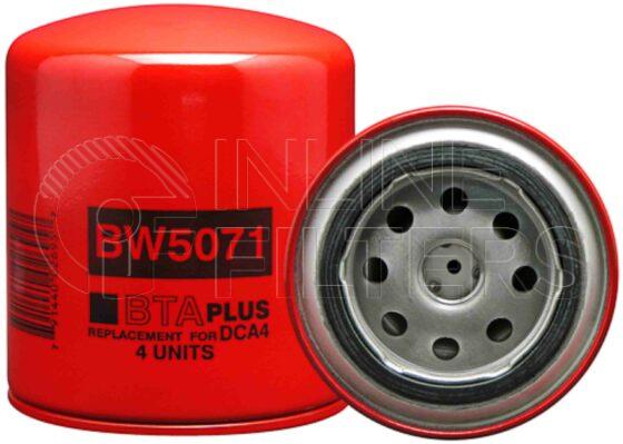 Baldwin BW5071. Baldwin - Spin-on Coolant Filters with BTA PLUS Formula - BW5071.
