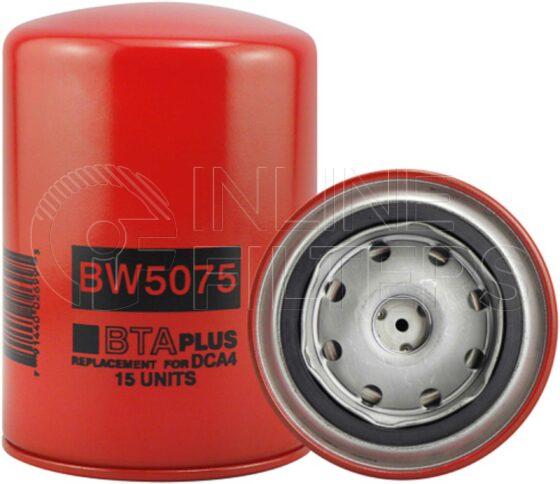 Baldwin BW5075. Baldwin - Spin-on Coolant Filters with BTA PLUS Formula - BW5075.