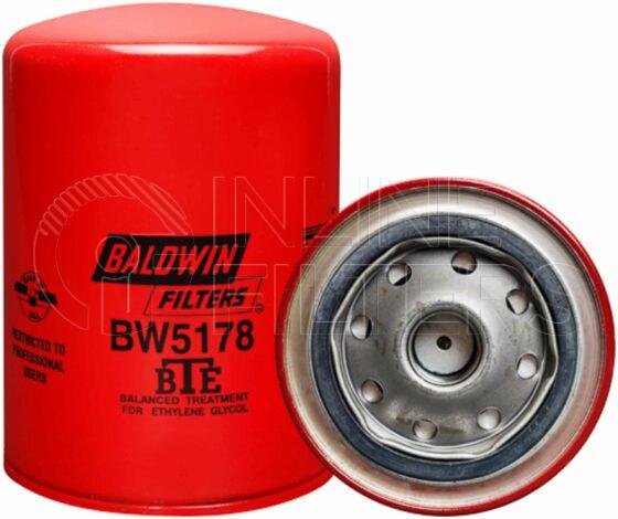 Baldwin BW5178. Baldwin – Spin-on Coolant Filters with BTE Formula – BW5178 The objective of diesel engine coolant filters, also known as water filters, is to remove contaminants from the engine cooling system and add chemicals to the coolant itself to replenish important protectants that may be lost over time. Length (inch) 5 3/8 Length (mm) 136.5 […]
