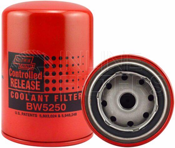 Baldwin BW5250. Baldwin - Spin-on Coolant Filters with BTA PLUS Formula - BW5250.