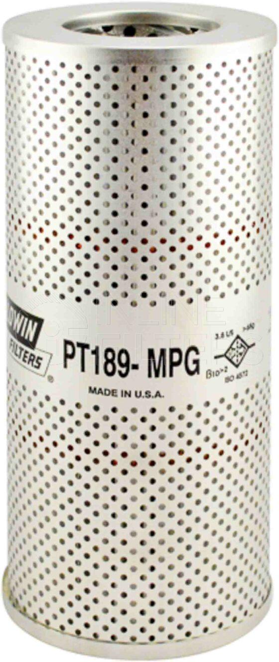 Baldwin PT189-MPG. Baldwin - Hydraulic Filter Elements - PT189-MPG.