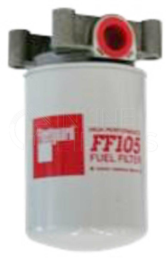 Fleetguard 154711S. Fuel Filter. Service Part for FF105. Fleetguard Part Type: FF_HEAD. Comments: Fuel Filter Head.