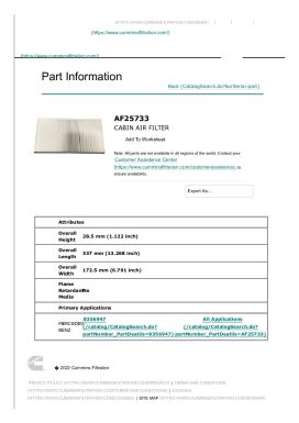Datasheet for FFG-AF25733