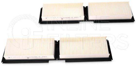 Fleetguard AF25972. Air Filter Product – Brand Specific Fleetguard – Panel Product Fleetguard filter product Air Filter. Main Cross Reference is Iveco 500387947. Flame Retardant Media: No. Fleetguard Part Type: CABAIR