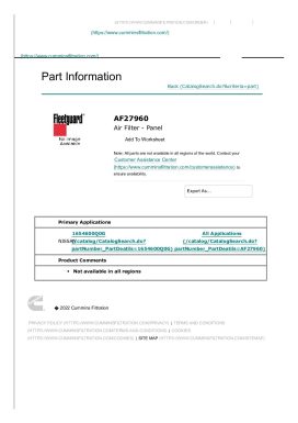 Datasheet for FFG-AF27960