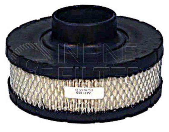 Fleetguard AH1185. Air Filter Product – Brand Specific Fleetguard – Housing Product Fleetguard filter product Air Intake System. Main Cross Reference is Donaldson ECB085009. Fleetguard Part Type: AH_DISP. Comments: Disposable Housing Unit