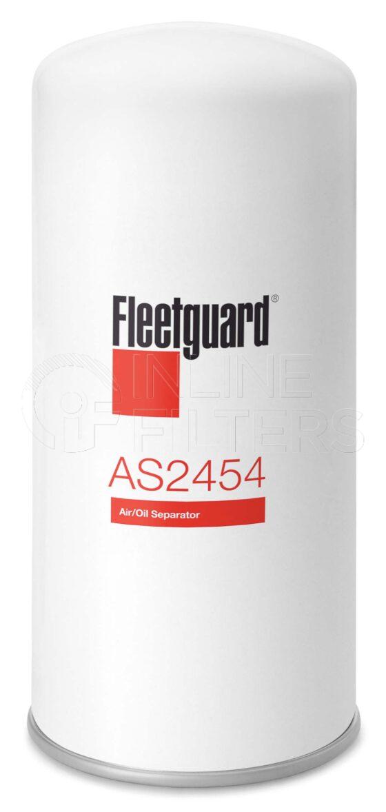 Fleetguard AS2454. Air Oil Separators. Flow Direction: Outside In. Fleetguard Part Type: AIROILSP.