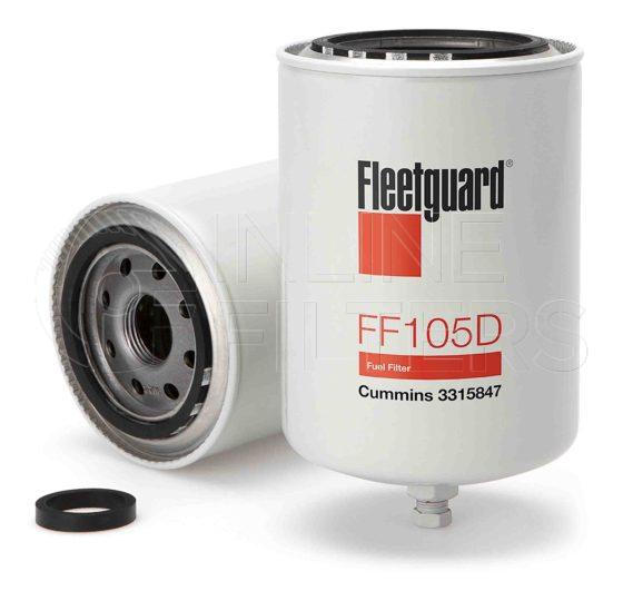 Fleetguard FF105D. Fuel Filter Product – Brand Specific Fleetguard – Spin On Product Fleetguard filter product Fuel Filter. For Service Part use 156171S. Main Cross Reference is Cummins 156172. Efficiency TWA by SAE J 1858: 96 % (96 %). Efficiency TWA by SAE J 1985: 96 % (96 %). Micron Rating by SAE J 1858: 20 micron […]