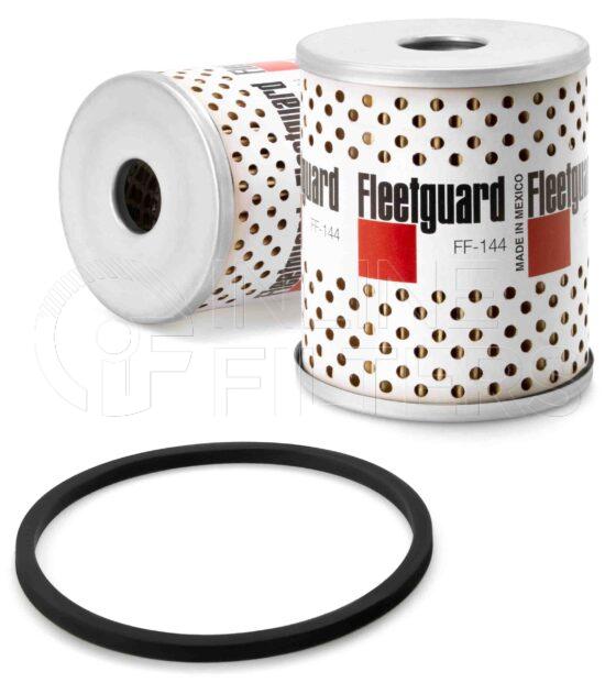 Fleetguard FF144. Fuel Filter Product – Brand Specific Fleetguard – Spin On Product Fleetguard filter product Fuel Filter. Main Cross Reference is AC FF23. Efficiency TWA by SAE J 1858: 98 % (98 %). Micron Rating by SAE J 1858: 12 micron (12 micron). Fleetguard Part Type: FF_CART