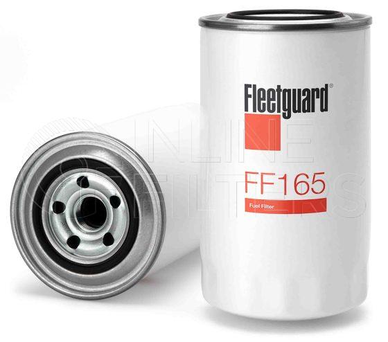 Fleetguard FF165. Fuel Filter Product – Brand Specific Fleetguard – Spin On Product Fleetguard filter product Fuel Filter. Main Cross Reference is Doosan Daewoo A408064. Flow Direction: Outside In. Fleetguard Part Type: FF_SPIN
