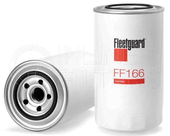 Fleetguard FF166. Fuel Filter Product – Brand Specific Fleetguard – Spin On Product Fleetguard filter product Fuel Filter. Main Cross Reference is Yanmar 12390755800. Flow Direction: Outside In. Fleetguard Part Type: FF_SPIN