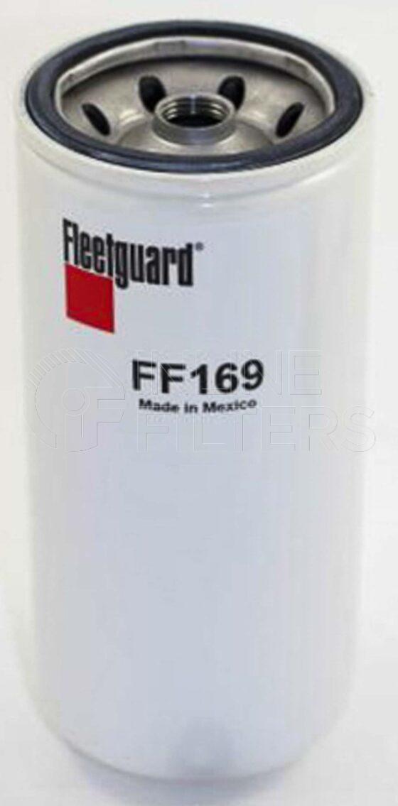 Fleetguard FF169. Fuel Filter. Fleetguard Part Type: FF. Comments: DAVCO 210.