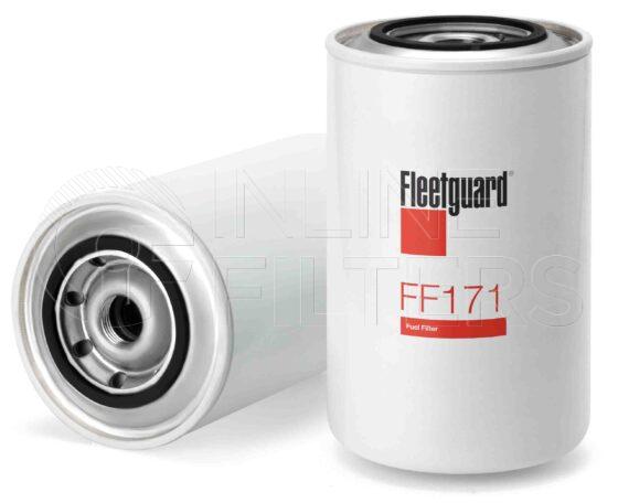 Fleetguard FF171. Fuel Filter Product – Brand Specific Fleetguard – Spin On Product Fleetguard filter product Fuel Filter. For Upgrade use FF5347. Main Cross Reference is Mack 483GB218B. Efficiency TWA by SAE J 1858: 97 % (97 %). Micron Rating by SAE J 1858: 20 micron (20 micron). Fleetguard Part Type: FF_SPIN