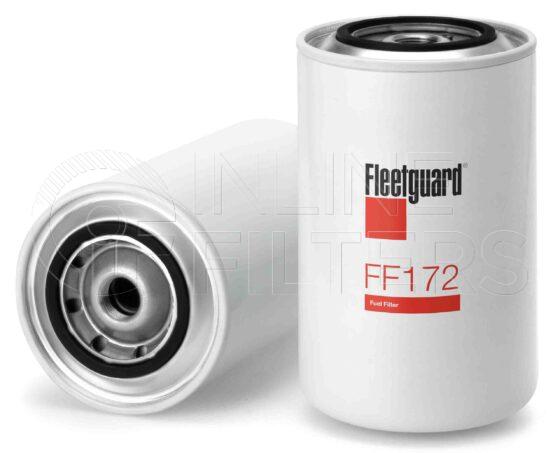Fleetguard FF172. Fuel Filter Product – Brand Specific Fleetguard – Spin On Product Fleetguard filter product Fuel Filter. For Upgrade use FS1219. Main Cross Reference is Mack 483GB219A. Efficiency TWA by SAE J 1858: 76 % (76 %). Micron Rating by SAE J 1858: 20 micron (20 micron). Fleetguard Part Type: FF_PRSP