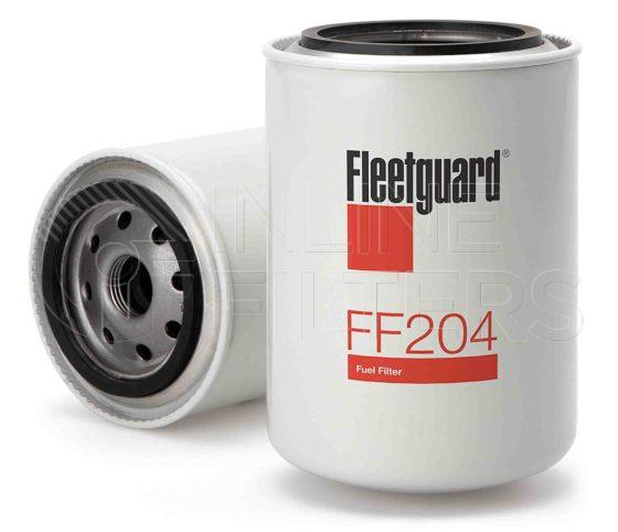 Fleetguard FF204. Fuel Filter Product – Brand Specific Fleetguard – Spin On Product Fleetguard filter product Fuel Filter. Main Cross Reference is Thermoking 113693. Efficiency TWA by SAE J 1858: 97 % (97 %). Micron Rating by SAE J 1858: 20 micron (20 micron). Fleetguard Part Type: FF_SPIN