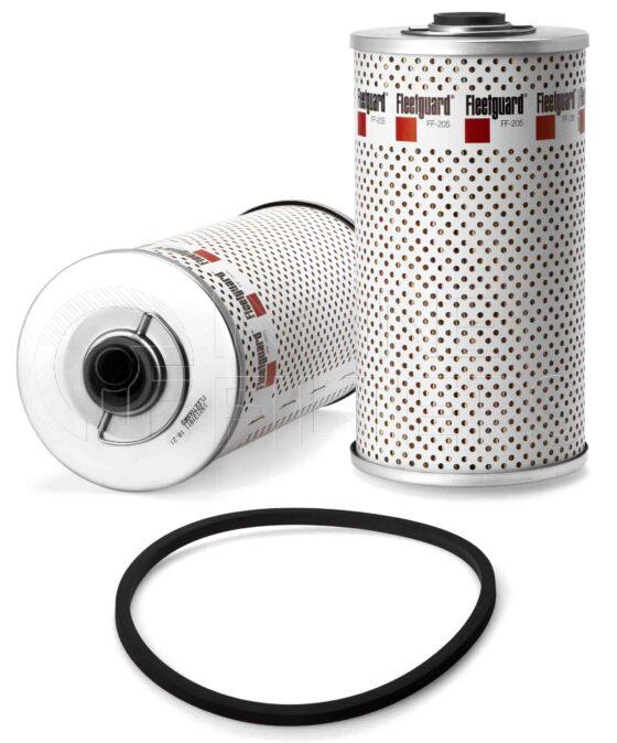 Fleetguard FF205. Fuel Filter Product – Brand Specific Fleetguard – Spin On Product Fleetguard filter product Fuel Filter. Main Cross Reference is Komatsu 6610728600. Efficiency TWA by SAE J 1858: 97 % (97 %). Micron Rating by SAE J 1858: 20 micron (20 micron). Fleetguard Part Type: FF_CART