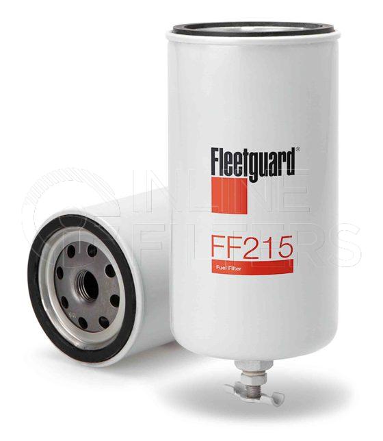 Fleetguard FF215. Fuel Filter Product – Brand Specific Fleetguard – Spin On Product Fleetguard filter product Fuel Filter. Main Cross Reference is Bosch 1457434056. Efficiency TWA by SAE J 1858: 97 % (97 %). Micron Rating by SAE J 1858: 20 micron (20 micron). Fleetguard Part Type: FF_SPIN