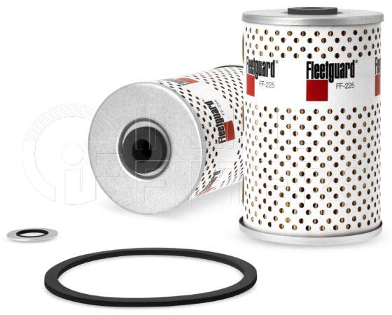 Fleetguard FF225. Fuel Filter Product – Brand Specific Fleetguard – Cartridge Product Fleetguard filter product Fuel Filter. Main Cross Reference is Komatsu 6110736130. Efficiency TWA by SAE J 1858: 97 % (97 %). Micron Rating by SAE J 1858: 20 micron (20 micron). Fleetguard Part Type: FF_CART