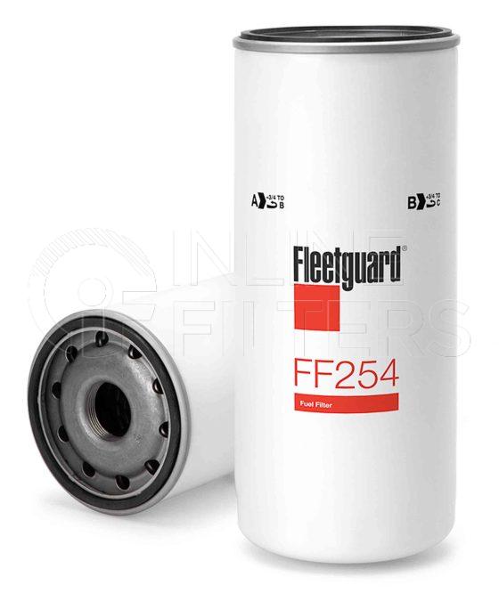 Fleetguard FF254. Fuel Filter Product – Brand Specific Fleetguard – Spin On Product Fleetguard filter product Fuel Filter. For Standard version use FF5507. Main Cross Reference is Mann and Hummel WDK1110211. Fleetguard Part Type: FF_SPIN. Comments: Not to be mounted on the trucks built from 2017
