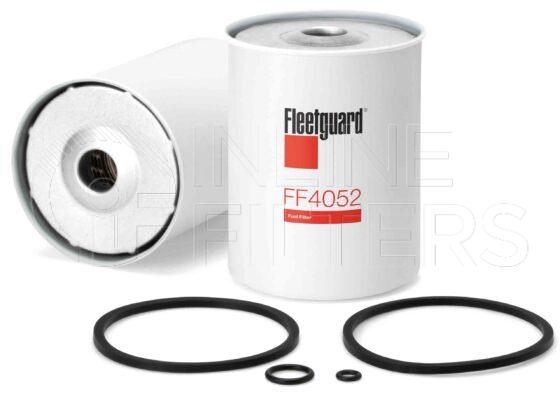 Fleetguard FF4052. Fuel Filter Product – Brand Specific Fleetguard – Spin On Product Fleetguard filter product Fuel Filter. Main Cross Reference is Massey Ferguson 1896287M91. Flow Direction: Outside In. Fleetguard Part Type: FF. Comments: Pleated Paper Version. Rolled Paper Version is FF4052A