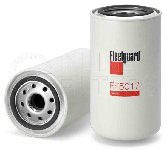 Fleetguard FF5017. Fuel Filter Product – Brand Specific Fleetguard – Spin On Product Fleetguard filter product Fuel Filter. Main Cross Reference is Thermoking 113692. Efficiency TWA by SAE J 1858: 97 % (97 %). Micron Rating by SAE J 1858: 20 micron (20 micron). Fleetguard Part Type: FF_SPIN