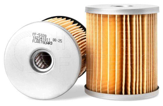 Fleetguard FF5028. Fuel Filter Product – Brand Specific Fleetguard – Spin On Product Fleetguard filter product Fuel Filter. Main Cross Reference is Isuzu 5878100500. Efficiency TWA by SAE J 1858: 97 % (97 %). Micron Rating by SAE J 1858: 20 micron (20 micron). Fleetguard Part Type: FF_CART