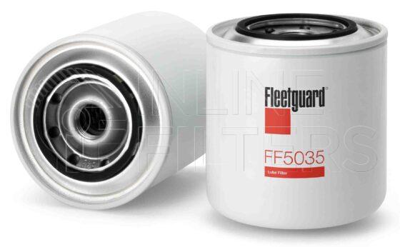Fleetguard FF5035. Fuel Filter Product – Brand Specific Fleetguard – Spin On Product Fleetguard filter product Fuel Filter. For Separator version use FS1231. Main Cross Reference is Case IHC 1804459C1. Efficiency TWA by SAE J 1985: 97 % (97 %). Micron Rating by SAE J 1985: 8 micron (8 micron). Fleetguard Part Type: FF_SPIN