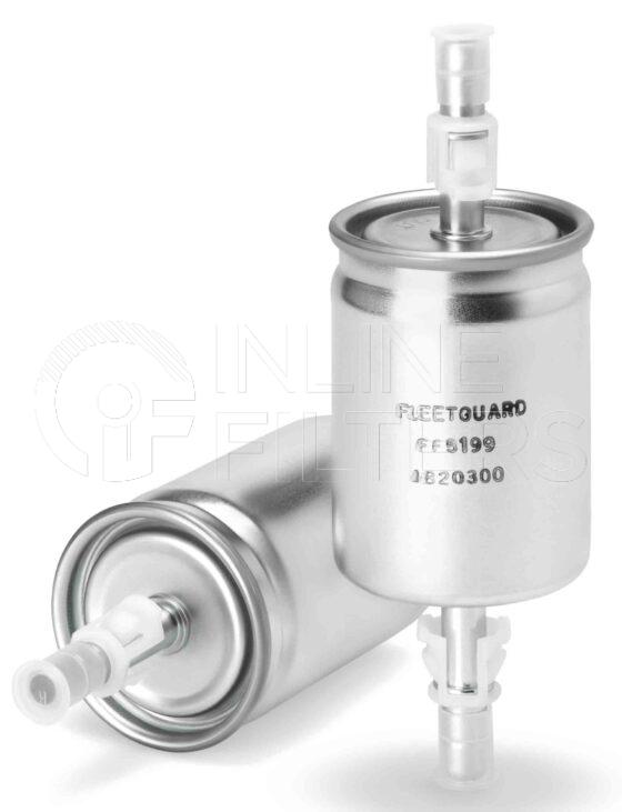 Fleetguard FF5199. Fuel Filter. Main Cross Reference is AC GF580. Fleetguard Part Type: FF_INLIN.