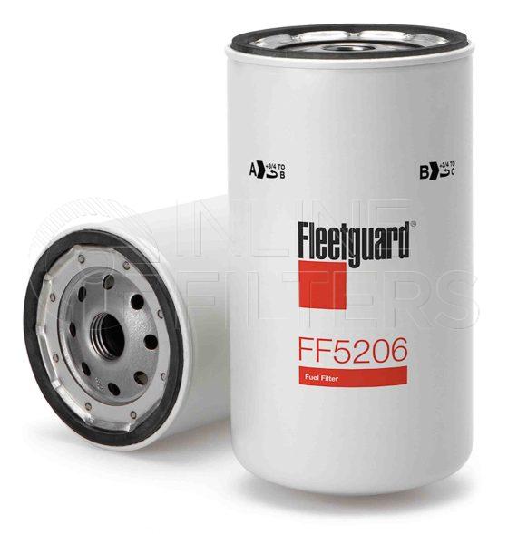 Fleetguard FF5206. Fuel Filter Product – Brand Specific Fleetguard – Spin On Product Fleetguard filter product Fuel Filter. For Upgrade use FF5333. For Service Part use 3833200S. Main Cross Reference is AC TP916D. Efficiency TWA by SAE J 1858: 99 % (99 %). Micron Rating by SAE J 1858: 20 micron (20 micron). Fleetguard Part Type: FF_SPIN. […]