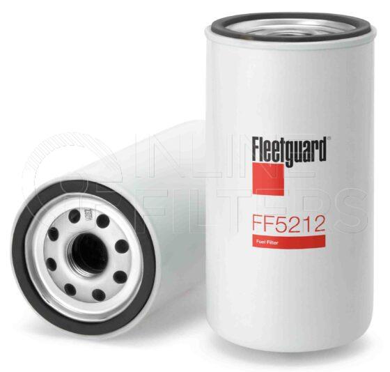 Fleetguard FF5212. Fuel Filter Product – Brand Specific Fleetguard – Spin On Product Fleetguard filter product Fuel Filter. Main Cross Reference is Case IHC 1820479C1. Efficiency TWA by SAE J 1985: 97 % (97 %). Micron Rating by SAE J 1985: 8 micron (8 micron). Fleetguard Part Type: FF_SPIN