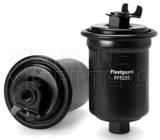 Fleetguard FF5220. Fuel Filter. Main Cross Reference is Toyota 2330049155. Fleetguard Part Type: FF_INLIN.