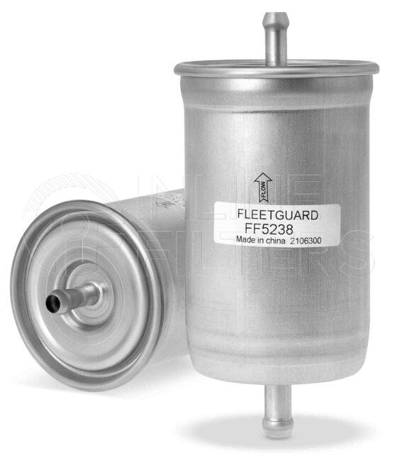 Fleetguard FF5238. Fuel Filter. Main Cross Reference is American Motor 8933000076. Fleetguard Part Type: FF_INLIN.