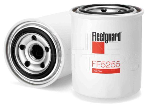 Fleetguard FF5255. Fuel Filter. Main Cross Reference is Mazda 55923570. Fleetguard Part Type: FF_SPIN.
