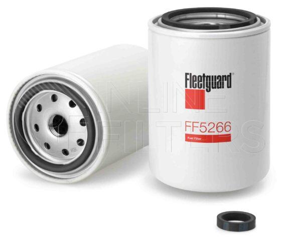 Fleetguard FF5266. Fuel Filter Product – Brand Specific Fleetguard – Spin On Product Fleetguard filter product Fuel Filter. Main Cross Reference is Nissan FL40305D00. Efficiency TWA by SAE J 1985: 0 % (0 %). Micron Rating by SAE J 1985: 20 micron (20 micron). Fleetguard Part Type: FF_SPIN