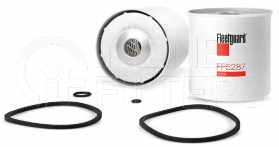 Fleetguard FF5287. Fuel Filter Product – Brand Specific Fleetguard – Spin On Product Fleetguard filter product Fuel Filter. Main Cross Reference is Leyland Daf BL ABU9642. Flow Direction: Outside In. Fleetguard Part Type: FF_SPIN