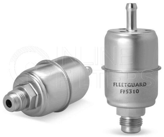 Fleetguard FF5310. Fuel Filter. Main Cross Reference is Cummins 3931072. Fleetguard Part Type: FF_INLIN.