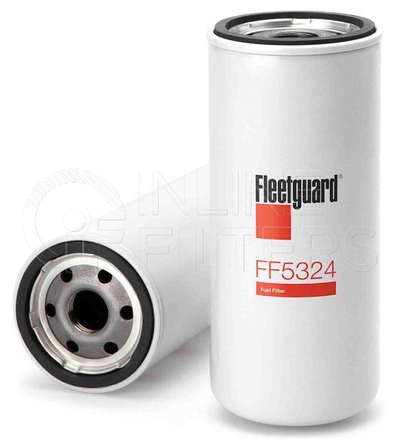 Fleetguard FF5324. Fuel Filter Product – Brand Specific Fleetguard – Spin On Product Fleetguard filter product Fuel Filter. For Upgrade use FF5815. Main Cross Reference is Caterpillar 1R0759. Efficiency TWA by SAE J 1985: 98.7 % (98.7 %). Micron Rating by SAE J 1985: 5 micron (5 micron). Fleetguard Part Type: FF_SPIN