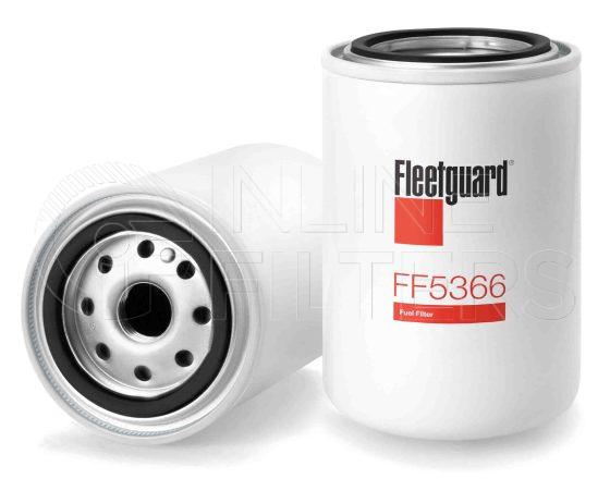 Fleetguard FF5366. Fuel Filter. Fleetguard Part Type: FF_SPIN. Comments: Stratapore Media.