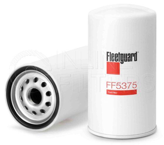 Fleetguard FF5375. Fuel Filter. Main Cross Reference is Mitsubishi ME150631. Fleetguard Part Type: FF_SPIN.