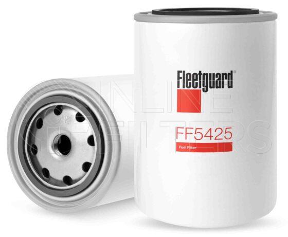 Fleetguard FF5425. Fuel Filter Product – Brand Specific Fleetguard – Spin On Product Fleetguard filter product Fuel Filter. For Stratapore version use FF5445. Main Cross Reference is Renault 5010359706. Fleetguard Part Type FF_SPIN