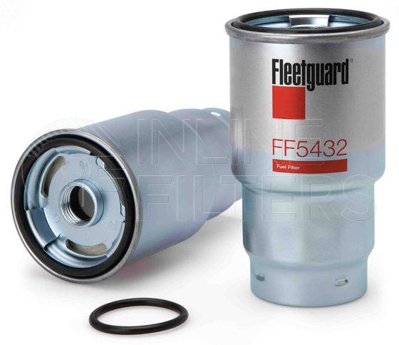 Fleetguard FF5432. Fuel Filter Product – Brand Specific Fleetguard – Spin On Product Fleetguard filter product Fuel Filter. Main Cross Reference is Cummins C6003112110. Flow Direction: Outside In. Fleetguard Part Type: FF_SPIN
